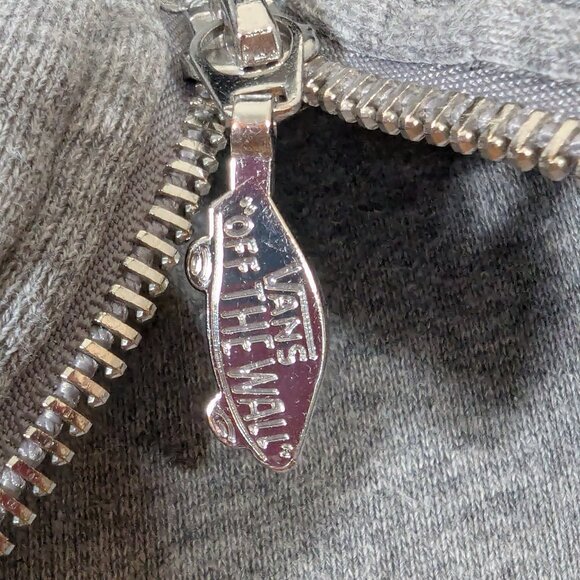 Vans of the Wall Women's High Cowl Neck Grey Sweater - 1/4 zip - Size XS - Picture 5 of 12